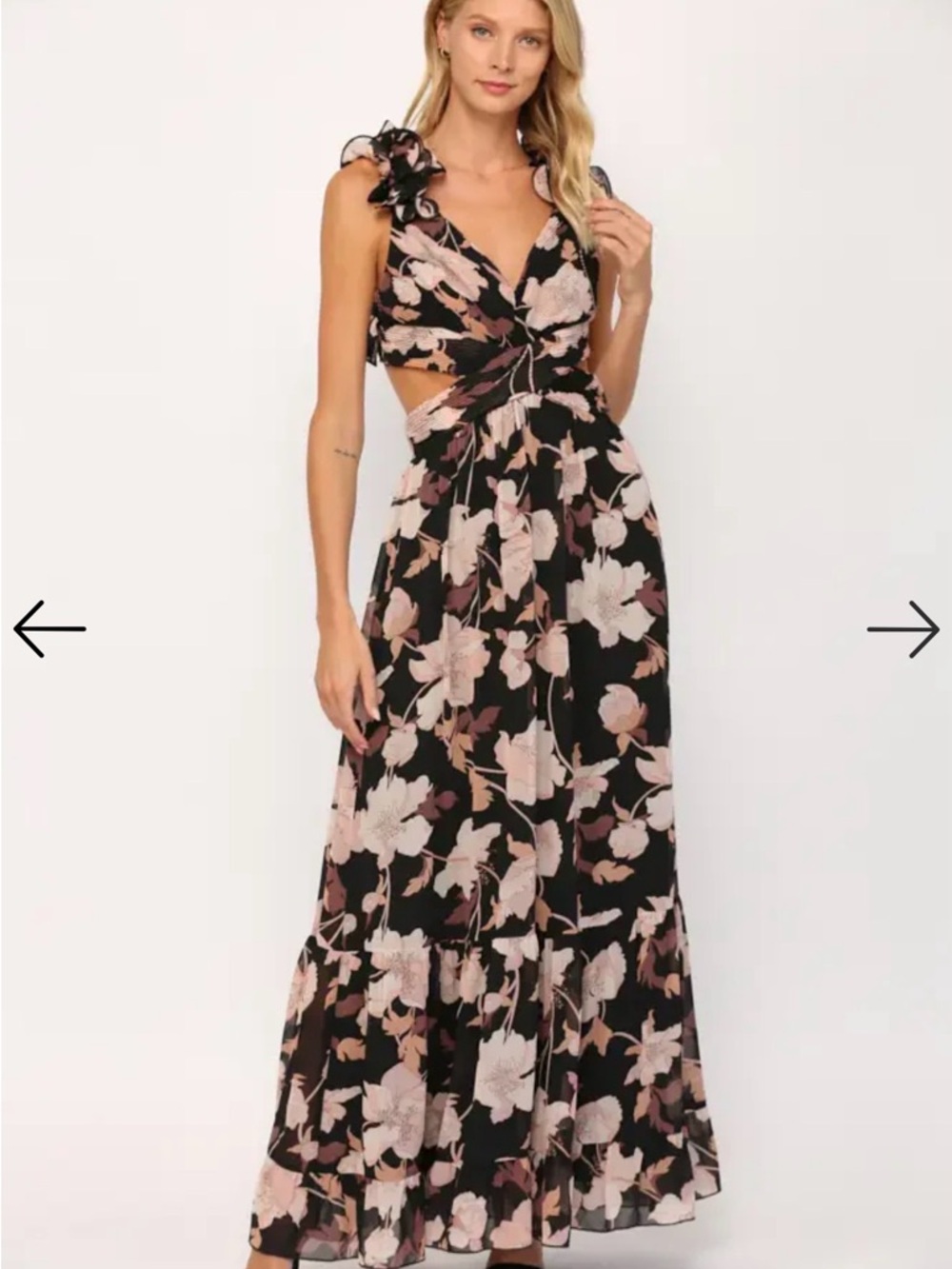 Floral Maxi dress- wedding guest